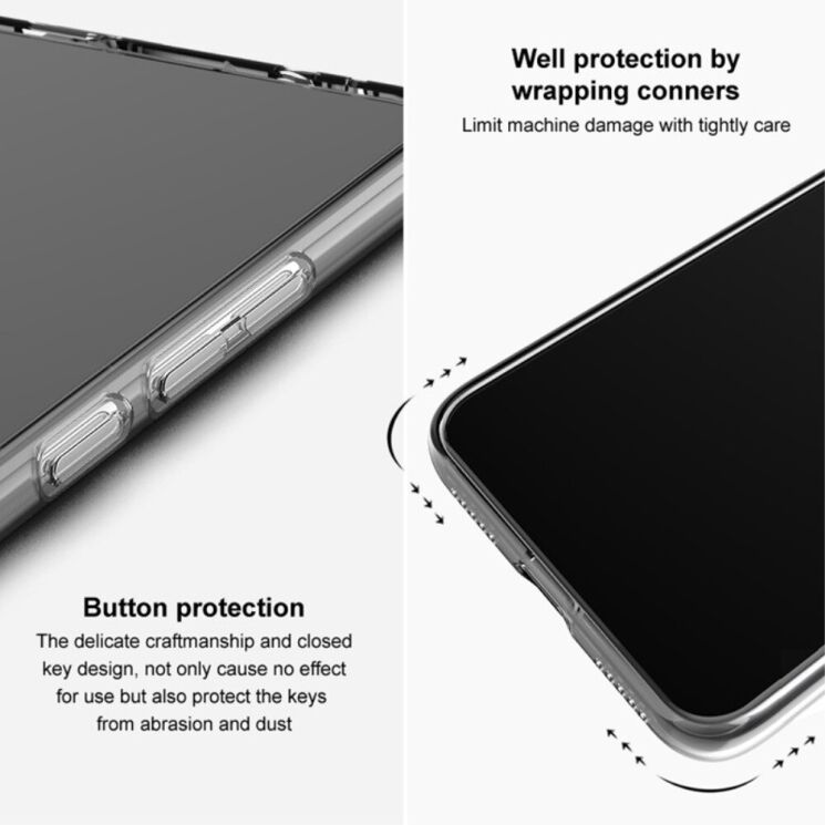 Силиконовый чехол IMAK UX-5 Series для Samsung Galaxy S24 FE (S721) - Transparent: фото 7 из 12