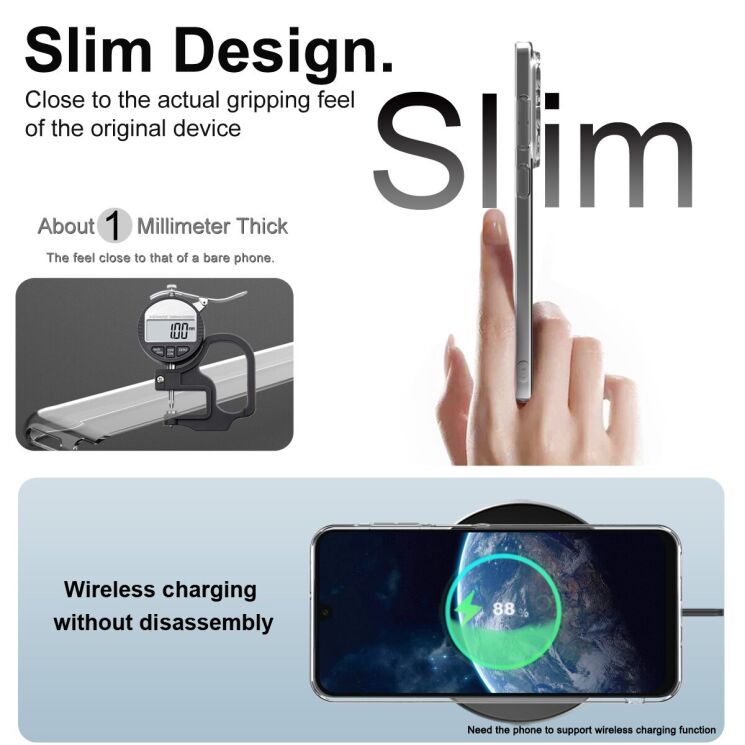 Силіконовий (TPU) чохол IMAK UX-5 Series для Samsung Galaxy S25 FE (S731) - Transparent: фото 5 з 7