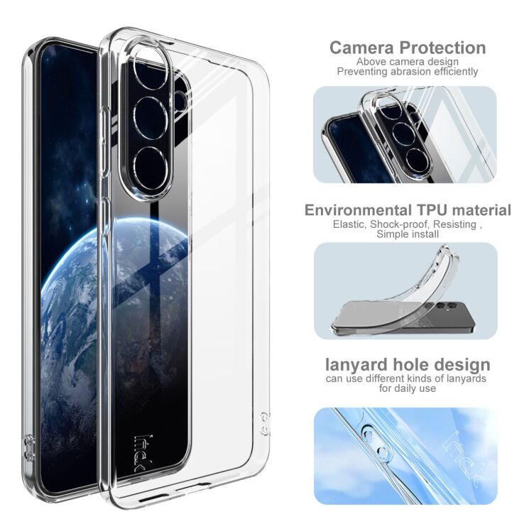Силіконовий (TPU) чохол IMAK UX-5 Series для Samsung Galaxy S25 FE (S731) - Transparent: фото 4 з 7