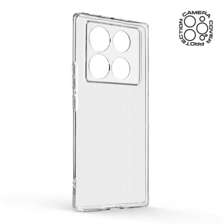 Силиконовый (TPU) чехол ArmorStandart Air Series для Infinix Note 40 Pro - Clear: фото 3 из 6