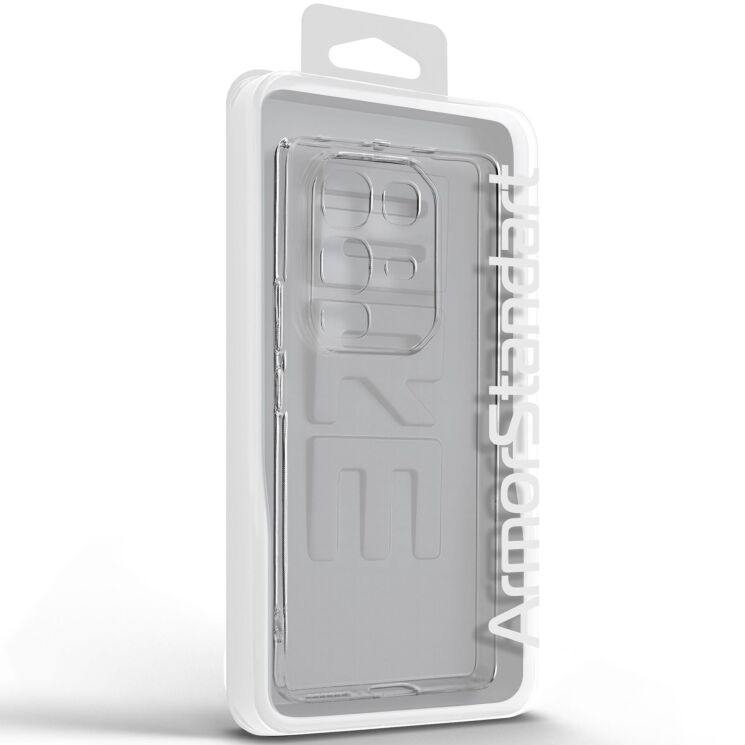 Силиконовый (TPU) чехол ArmorStandart Air Series для Infinix Note 50 Pro - Transparent: фото 3 из 6