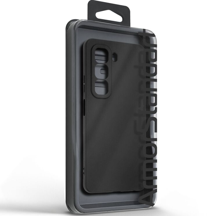 Силиконовый (TPU) чехол ArmorStandart Matte Slim Fit для Infinix Hot 50 - Black: фото 2 из 5