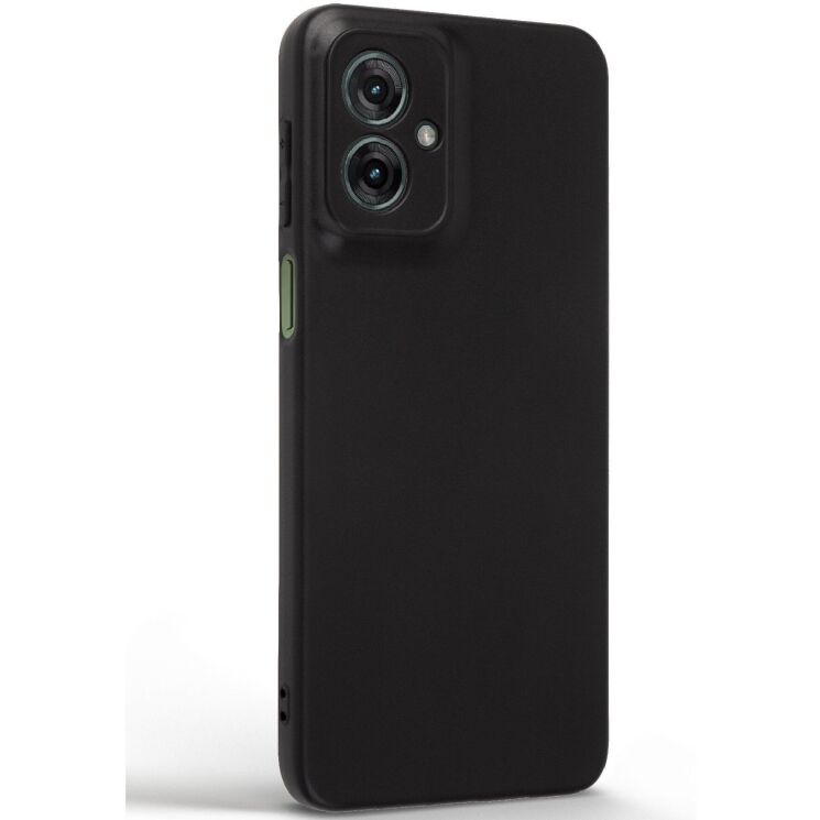 Силиконовый (TPU) чехол ArmorStandart Matte Slim Fit для Motorola Moto G55 - Black: фото 2 из 5