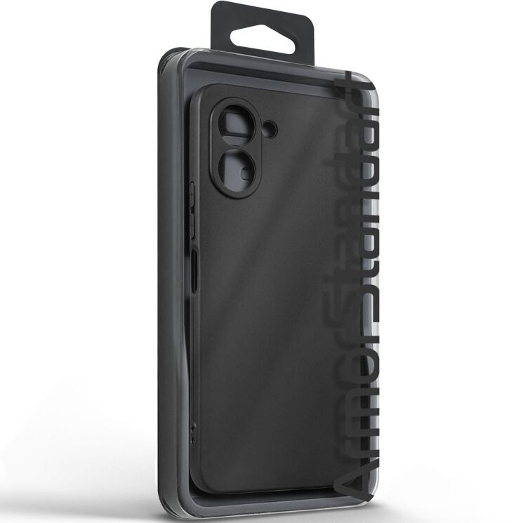 Силиконовый (TPU) чехол ArmorStandart Matte Slim Fit для TECNO Spark Go 3 - Black: фото 3 из 5