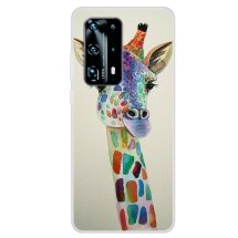 Силіконовий (TPU) чохол Deexe Life Style для Huawei P40 - Giraffe: фото 1 з 1