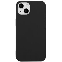 Силиконовый (TPU) чехол Deexe Matte Case для Apple iPhone 15 - Black: фото 1 из 5