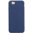 Силиконовый (TPU) чехол Deexe Matte Case для Apple iPhone SE 2 / 3 (2020 / 2022) / iPhone 8 / iPhone 7 - Dark Blue (226673DB)