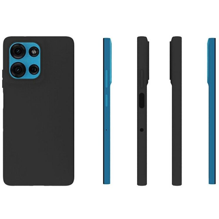 Силиконовый (TPU) чехол Deexe Matte Case для Motorola Moto G75 - Black: фото 4 из 4