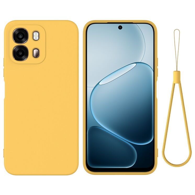 Силіконовий (TPU) чохол Deexe Silicone Case для OPPO A6s / A6 - Yellow: фото 1 з 9