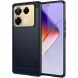 Силиконовый (TPU) чехол MOFI Carbon Fiber для Infinix Note 40 Pro - Blue (352007L). Фото 1 из 9