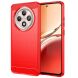 Силиконовый (TPU) чехол MOFI Carbon Fiber для OPPO Reno 12 F/FS - Red (360114R). Фото 1 из 9