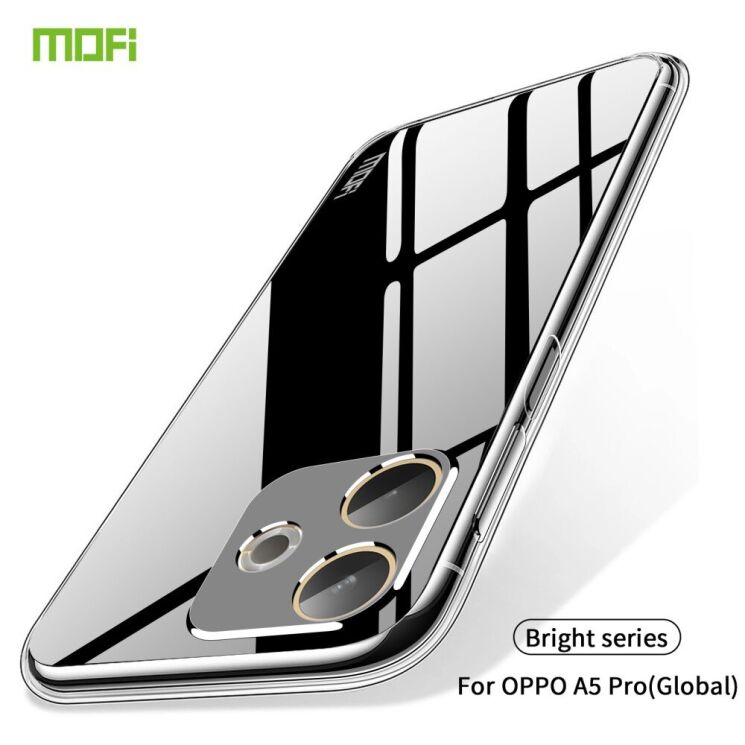 Силиконовый (TPU) чехол MOFI Thin Guard для Oppo A5 Pro (4G/5G) - Transparent: фото 2 из 10