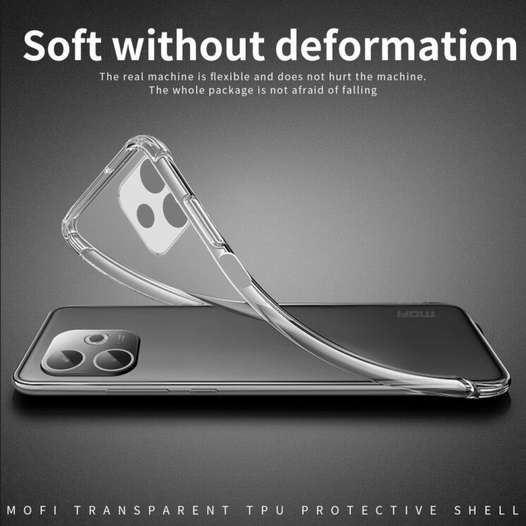 Силиконовый (TPU) чехол MOFI Thin Guard для Oppo A5 Pro (4G/5G) - Transparent: фото 4 из 10