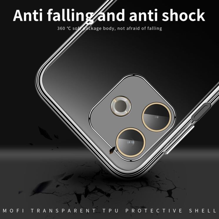 Силиконовый (TPU) чехол MOFI Thin Guard для Oppo A5 Pro (4G/5G) - Transparent: фото 9 из 10