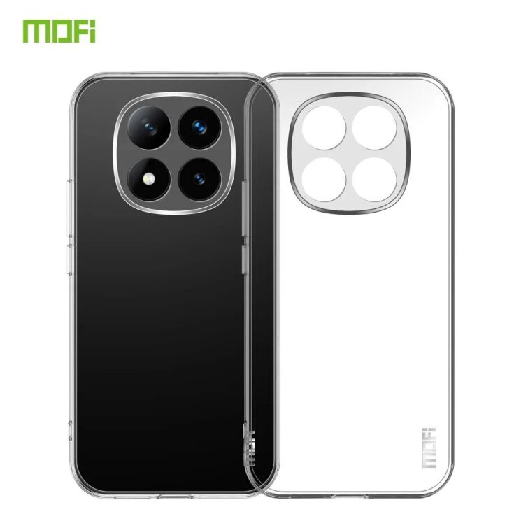 Силиконовый (TPU) чехол MOFI Thin Guard для Xiaomi Redmi Note 14 Pro 5G - Transparent: фото 8 из 9