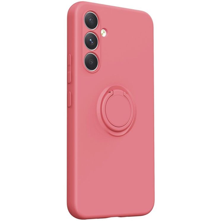 Силиконовый (TPU) чехол с кольцом Deexe Color Shell для Samsung Galaxy A27 (A276) - Red: фото 3 из 9