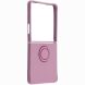 Силиконовый (TPU) чехол с кольцом Deexe Color Shell (FF) для Samsung Galaxy Flip 8 - Purple (423529V). Фото 2 из 5