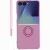 Силиконовый (TPU) чехол с кольцом Deexe Color Shell (FF) для Samsung Galaxy Flip 8 - Purple: фото 1 из 5