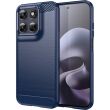 Силіконовий (TPU) чохол UniCase Carbon для Motorola Moto G77 - Blue (406820L)