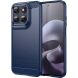 Силиконовый (TPU) чехол UniCase Carbon для Motorola Moto G77 - Blue (406820L). Фото 1 из 8