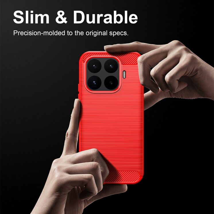 Силиконовый (TPU) чехол UniCase Carbon для Xiaomi 17T - Black: фото 7 из 9