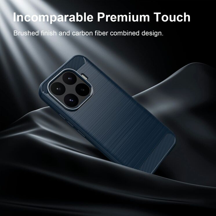 Силиконовый (TPU) чехол UniCase Carbon для Xiaomi 17T - Black: фото 8 из 9