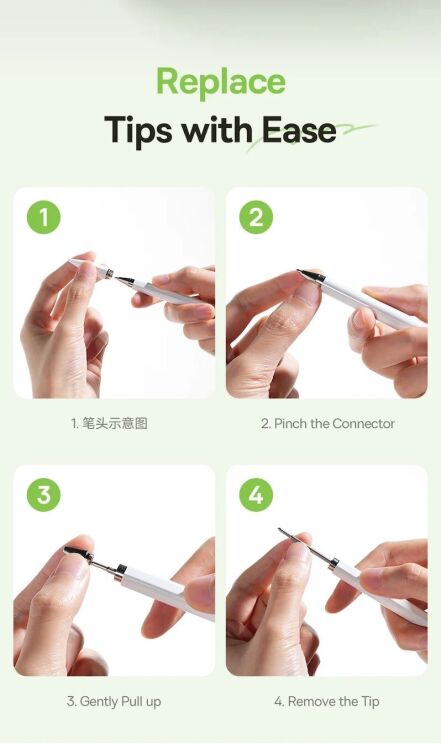 Стилус Baseus Smooth Writing 3 Passive Stylus (P80080804213-00) - White: фото 17 из 18