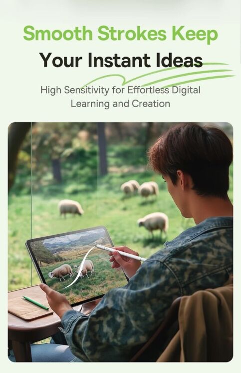 Стилус Baseus Smooth Writing 3 Passive Stylus (P80080804213-00) - White: фото 10 из 18