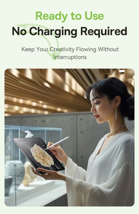 Стилус Baseus Smooth Writing 3 Passive Stylus (P80080804213-00) - White: фото 15 из 18