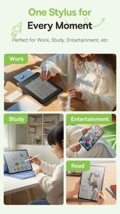 Стилус Baseus Smooth Writing 3 Passive Stylus (P80080804213-00) - White: фото 8 из 18