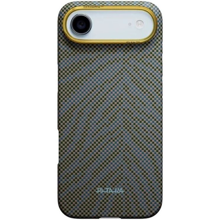 Ультратонкий чехол Pitaka Edge Case Breath of Veins для iPhone Air (BV1703A) - Dive Green: фото 1 из 9