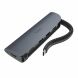 USB HUB HOCO HB13 EasyLink Type-C to 3xUSB 3.0 + HDMI + PD - Metal Gray (895305H). Фото 1 з 6