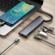 USB HUB HOCO HB13 EasyLink Type-C to 3xUSB 3.0 + HDMI + PD - Metal Gray (895305H). Фото 6 з 6