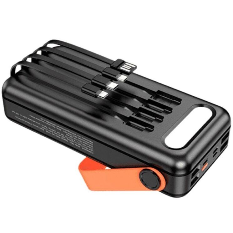 Зовнішній акумулятор Hoco DB33 Plus 22.5W+PD20W Sun Solar (30000mAh) - Black: фото 3 з 16