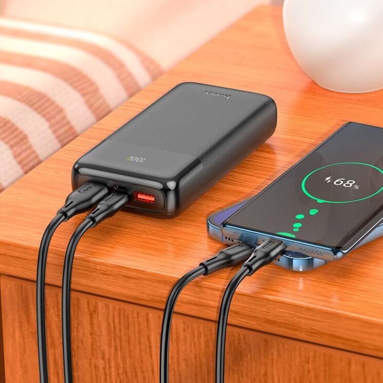 Внешний аккумулятор Hoco J121A 22.5W+PD20W (20000mAh) - Black: фото 6 из 8