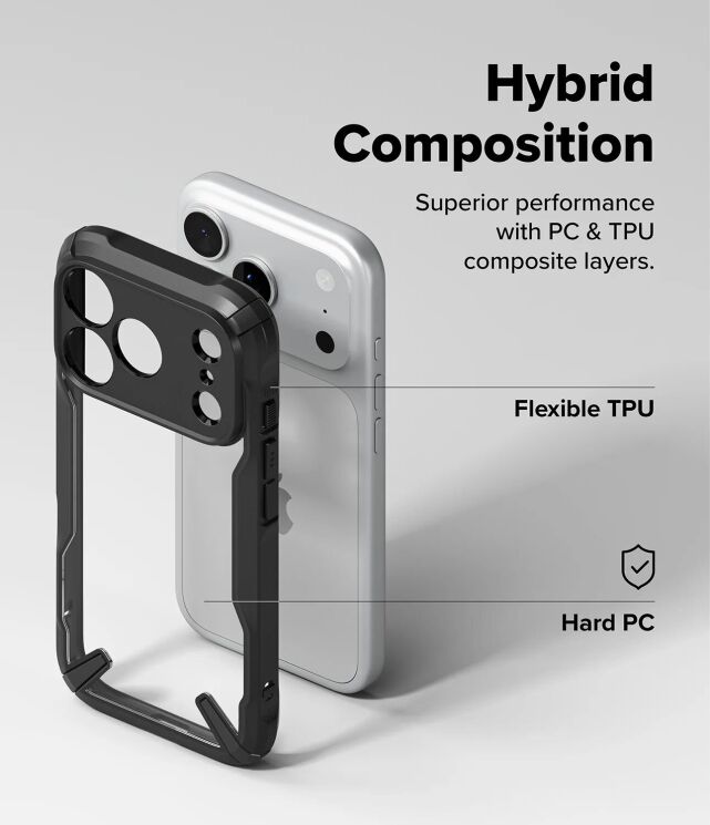 Защитный чехол Ringke Fusion X для iPhone 18 Pro Max (8800380461697) - Black (423982B) Защитный чехол Ringke Fusion X для iPhone 18 Pro Max (8800380461697) - Black: фото 13 из 20