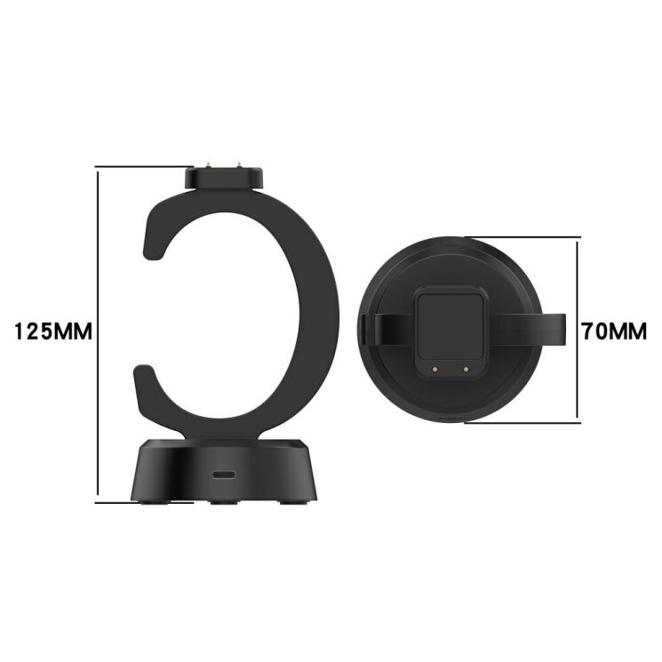 Зарядний пристрій Deexe Dock Charger для Samsung Galaxy Fit 3 - Black: фото 8 з 9