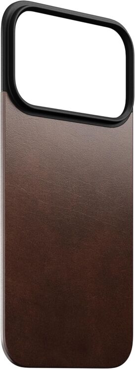 Защитная накладка Nomad Mag Leather Back для iPhone 17 Pro (NM014407858) - Rustic Brown: фото 4 из 9