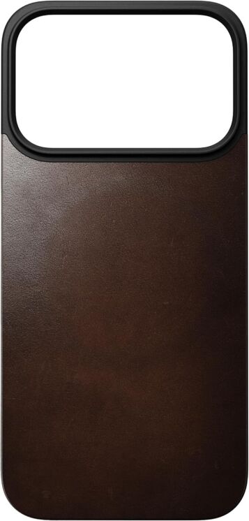Защитная накладка Nomad Mag Leather Back для iPhone 17 Pro (NM014407858) - Rustic Brown: фото 3 из 9