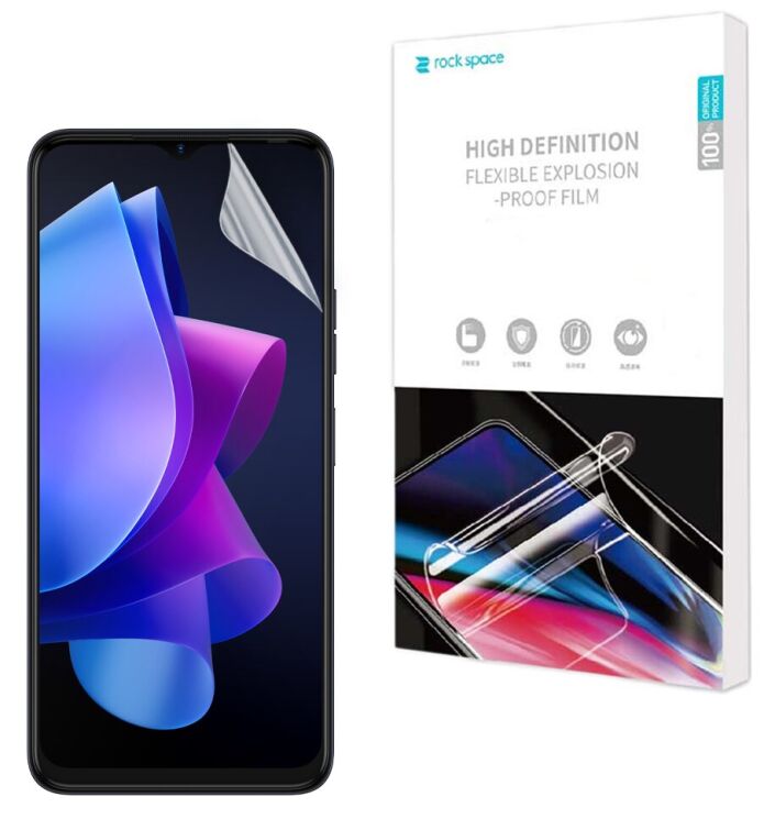 Защитная пленка на экран RockSpace Explosion-Proof SuperClear для TECNO Spark 10: фото 1 из 10