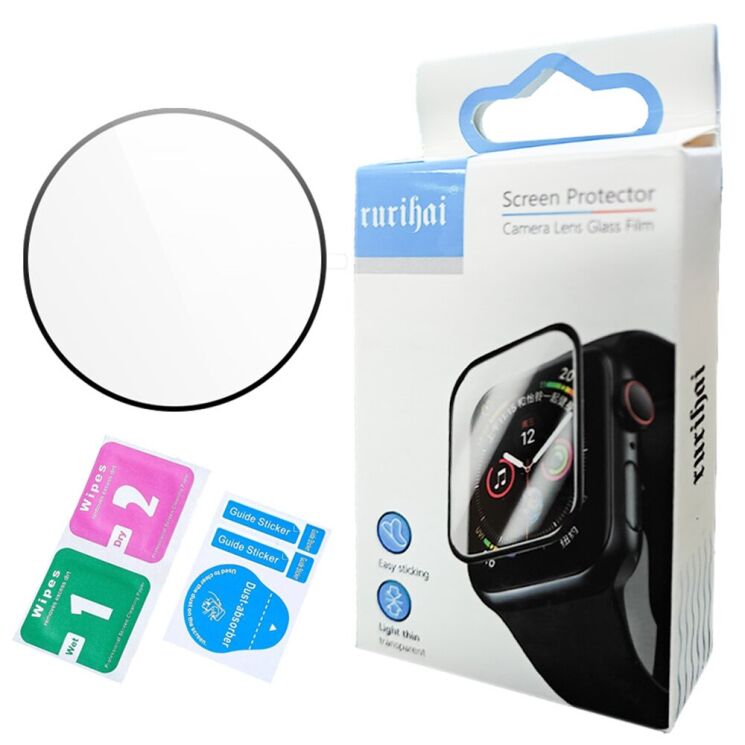 Защитная пленка RURIHAI 3D Curved Film для Samsung Galaxy Watch 8 (40mm) - Black: фото 5 из 5