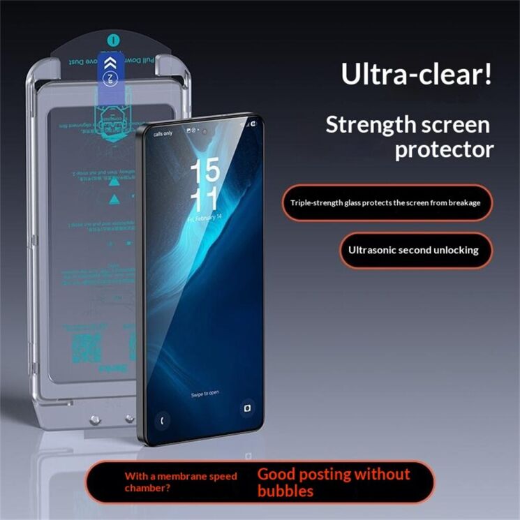 Захисне скло BENKS Full Glue Installl для Samsung Galaxy S26 Ultra (S948) - Black (406261) Захисне скло BENKS Full Glue Installl для Samsung Galaxy S26 Ultra (S948) - Black: фото 2 з 8