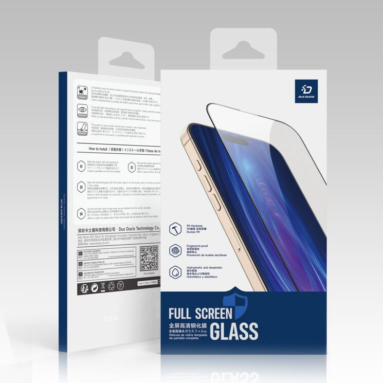 Захисне скло DUX DUCIS Full Glue для OPPO Reno 14 5G - Black: фото 7 з 7