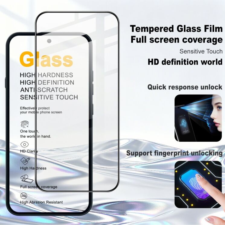 Защитное стекло IMAK 5D Pro+ Full Glue для Nothing Phone (4a) - Black (411322B) Защитное стекло IMAK 5D Pro+ Full Glue для Nothing Phone (4a) - Black: фото 2 из 10