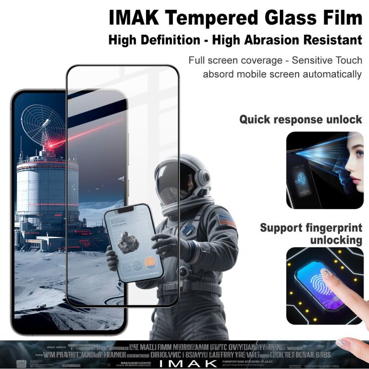 Захисне скло IMAK 5D Pro+ Full Glue для Samsung Galaxy S25 FE (S731) - Black: фото 2 з 8