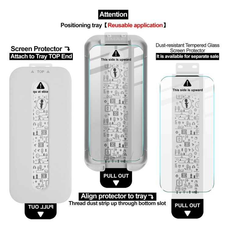 Защитное стекло IMAK Ice Crystal Glass для iPhone 18 Pro Max / 17 Pro Max: фото 12 из 13