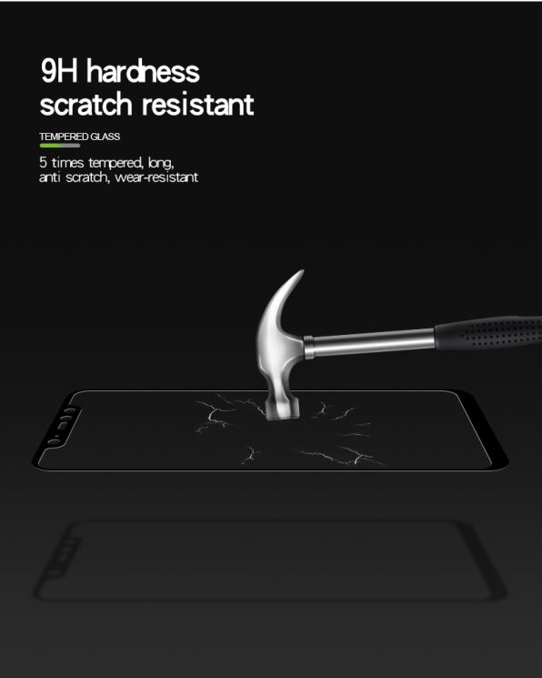 Захисне скло MOFI 9H Full Cover Glass для Xiaomi Pocophone F1 - Black: фото 7 з 11
