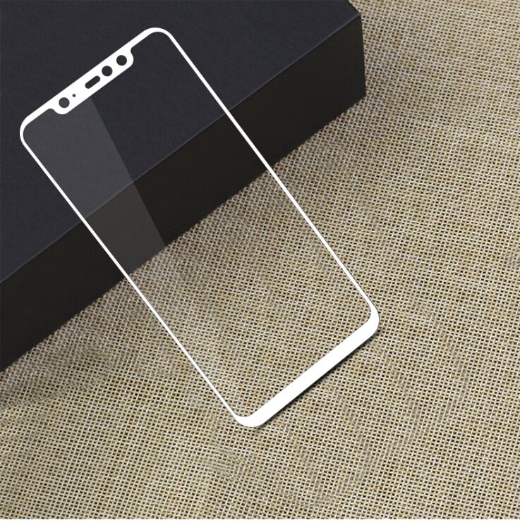 Захисне скло MOFI 9H Full Cover Glass для Xiaomi Pocophone F1 - White: фото 2 з 11