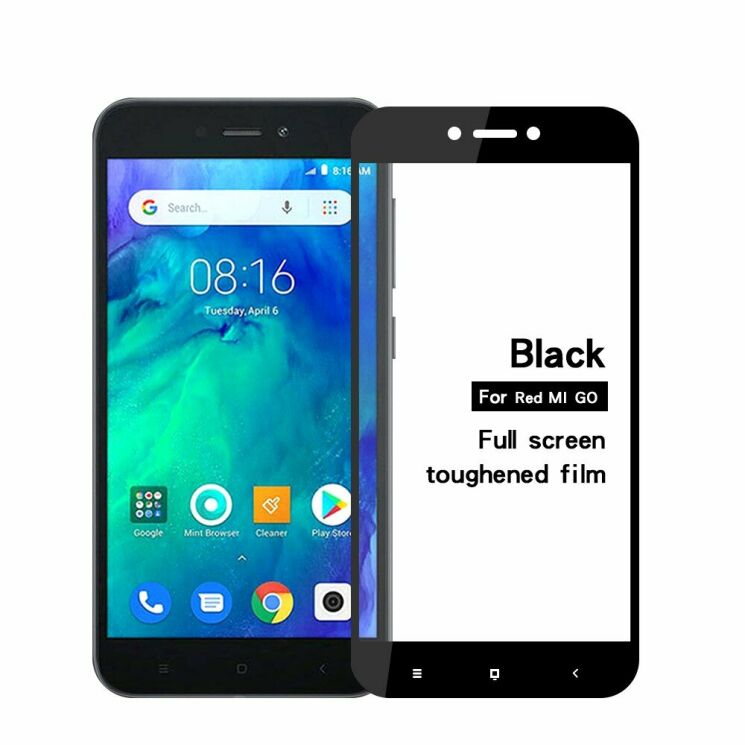 Защитное стекло MOFI 9H Full Cover Glass для Xiaomi Redmi Go - Black: фото 1 из 14