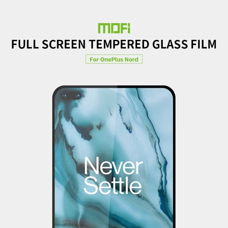 Защитное стекло MOFI Full Glue Protect для OnePlus Nord - Black: фото 7 из 17